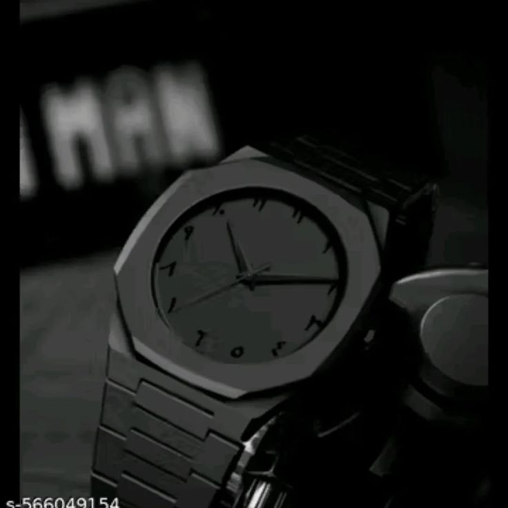 Black Arabic Aura Watch for Men